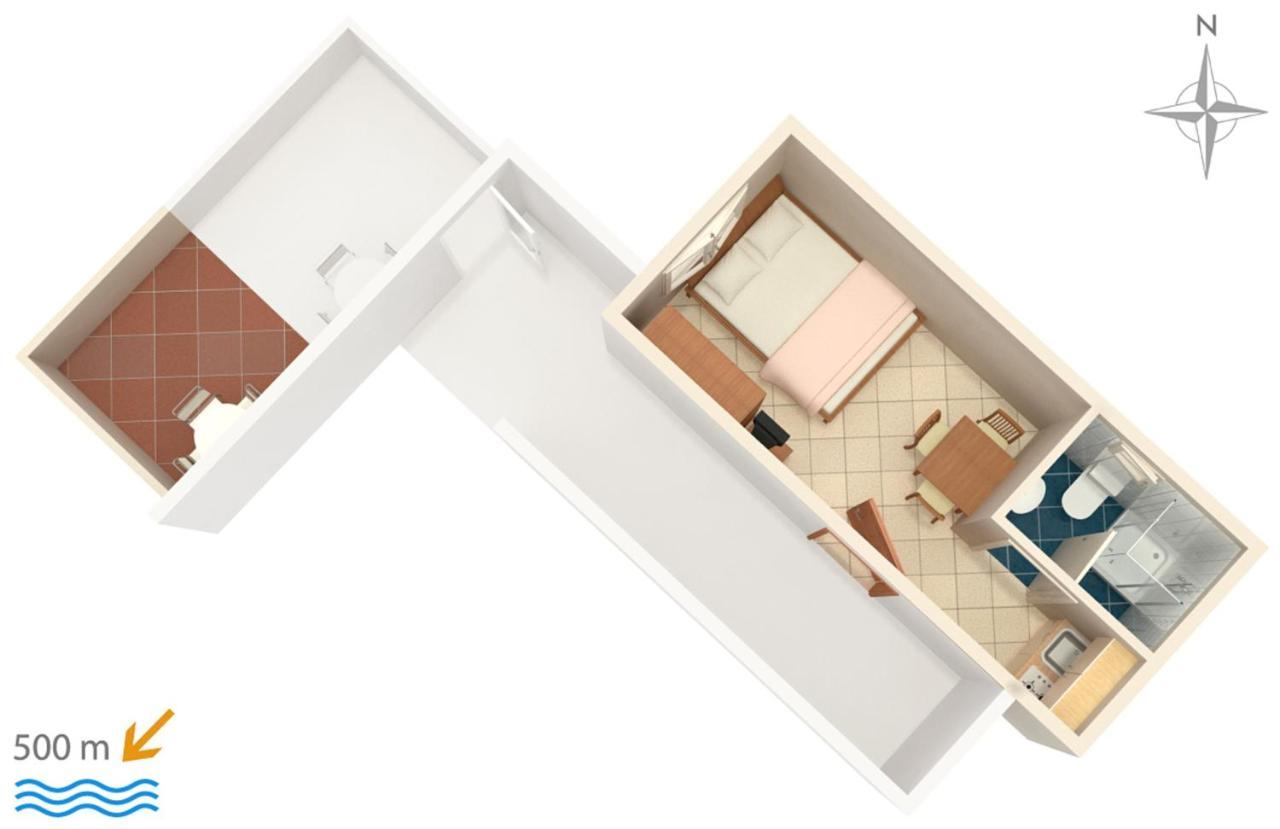 Apartments With A Parking Space Vodice - 6178 المظهر الخارجي الصورة